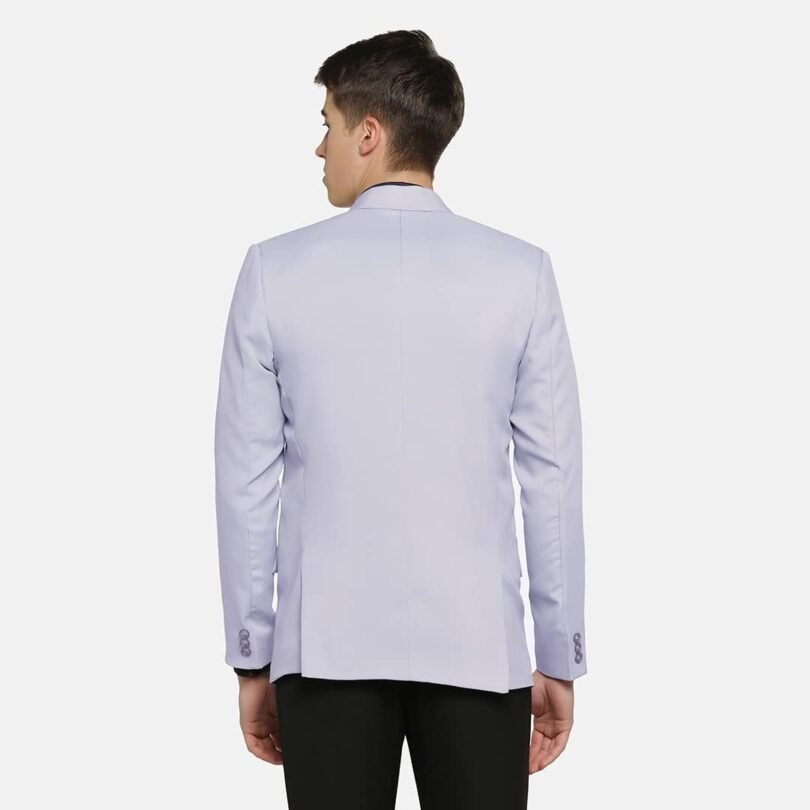 Mens Slim Fit Casual Blazer Soft Cotton Long Sleeve - Image 3