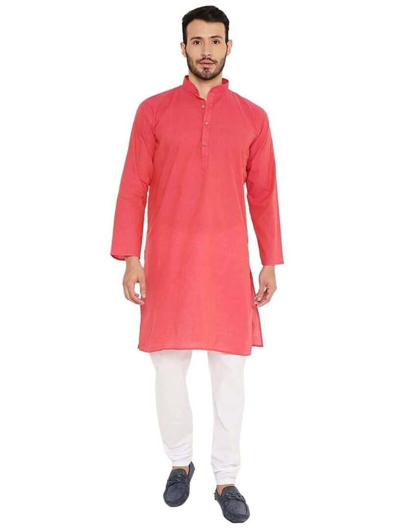 Handloom Cotton Kurta Pyjama Set for Men