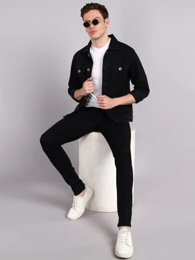 Urbano Fashion Men's Slim Fit Washed Jeans Stretchable - Image 5