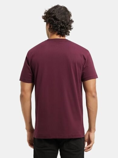 Men's Super Combed Cotton Rich Solid Round Neck Half Sleeve T-Shirt - Image 7