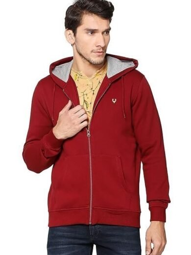 Allen Solly Men's Cotton Hooded Neck Sweatshirt